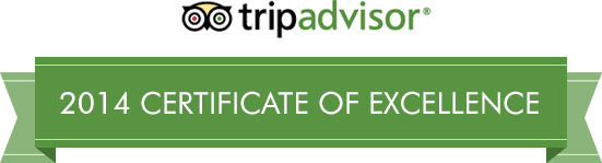 TripAdvisor 2012 Certificate of Excellent